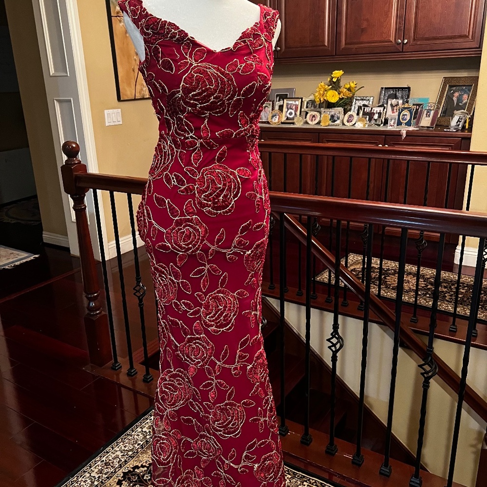Red Rose Gown